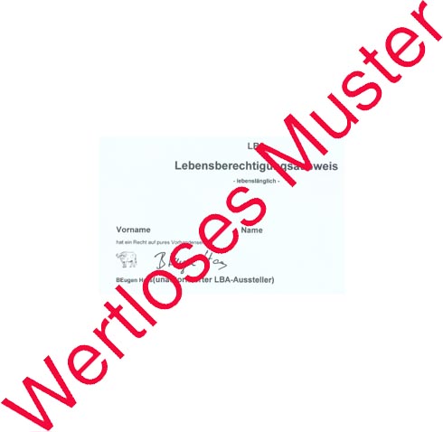 Lebensberechtigungsschein